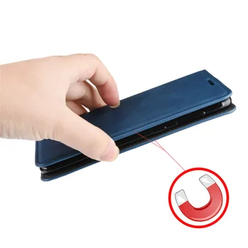Para Xiaomi Redmi Note 8 Pro Caso Magnético Teléfono Flip de Cuero de los Casos Para el Xiaomi Redmi Note 8 Pro Billetera de Cuero Suave de TPU Cubierta