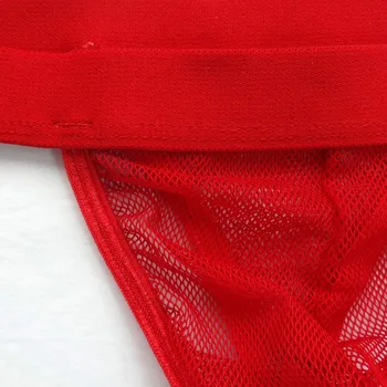 Caliente de los HOMBRES de la ropa interior Sexy Tanga de red C-thru Neto G3077