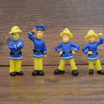 12pcs 3-6 cm Lindo de la Historieta del Bombero Sam Figuras de Muñecas Juguetes para Niños Juguetes Modelo de la Colección de la Decoración de Navidad de Regalo