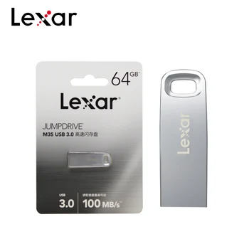 Lexar M35 Unidad Flash USB de 32 gb 64 GB Pen Drive de Alta Velocidad de 100 mb/s USB 3.0 Memory Stick de Metal U Disco, pendrive
