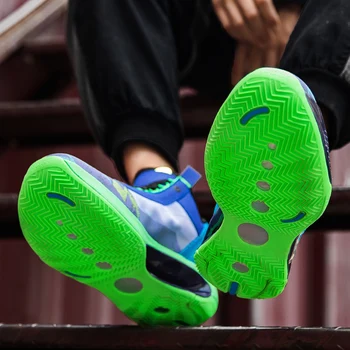 Alto-top de los hombres cojín de aire zapatos de baloncesto caliente casual zapatos de amortiguación zapatillas de deporte de marca zapatos de los hombres Zapatos hombre Chaussure