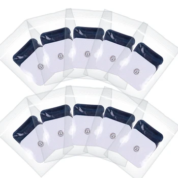 Decenas complemento electrodos almohadillas de gel conductor pad cuerpo de la terapia de la acupuntura masajeador terapéutico pulso electro estimulador de la etiqueta engomada