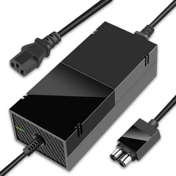 La prima de CA Adaptador de Cargador Kit de Accesorios Cable de Alimentación Cable Para Xbox Una Consola Con la de la UE reino unido Plug Opcional