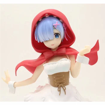 Japón Anime Re: la Vida en un Mundo Diferente De Cero Ram Figura de red hat Rem Figura de Acción Coleccionable de Decoración Modelo de Juguete
