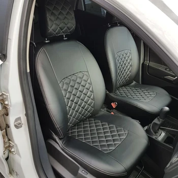 Para Nissan Terrano C 2017-2020 GW. (Terrano) modelo de eco-cuero, fundas de asiento [modelo de Turín rombo eco-cuero]