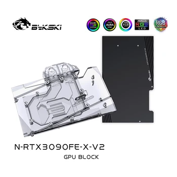 Bykski Bloque de Agua de uso para NVIIDIA RTX 3090 Fundador Edición de la GPU de la Tarjeta / Completo Cubierta de Radiador de Cobre Bloque /A-RGB / RGB