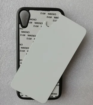 Para el iphone 12 / XR / XS Max 11 pro 5 6 7 8 plus 2d de Goma de TPU de impresión de sublimación de caso + en blanco de aluminio de la placa de metal 10pcs/lote