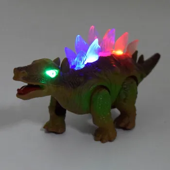 Juguete eléctrico Caminar Rugido de Luz Dinosaurio de Juguete para los Niños Dinosaurio de Juguete con Luz de colección modelo