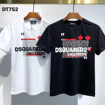 En el extranjero Auténtica 2020 NUEVA Camiseta D2 O-Cuello Corto tees Tops de manga DSQ2 de los Hombres la Ropa DT752