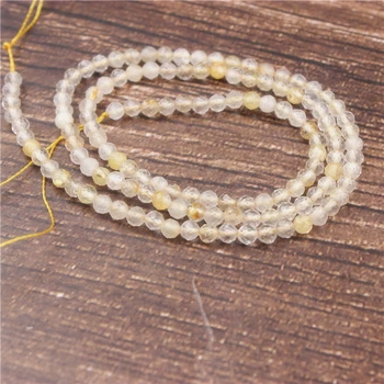 LanLi de 2 a 3 mm cabello de Oro de cristal de pequeñas perlas de joyería de moda intervalo suelta perlas de BRICOLAJE pulsera collar aretes y accesorios