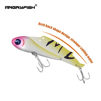 Angryfish1Pcs Hundimiento Mini VIB Señuelo de la Pesca de 6.85 cm 20g Vibración Artificial BaitsBass Crankbait de Aparejos de Pesca