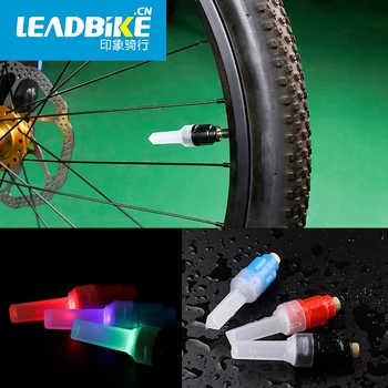 LEADBIKE Bicicleta Lámpara de Gas Neumático del Neumático de la Rueda de la Tapa de la Válvula de Luz LED Accesorios de Moto Impermeable de la Noche a Caballo de la Decoración de la Luz de Advertencia
