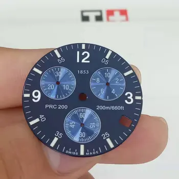 31mm Reloj de Marcación de Caso de las Manos Para T461 Macho PRC200 Reloj de Cuarzo literal Ver los Accesorios Para T17 Reparación de Piezas de Correa de reloj