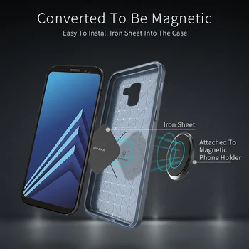 DUX DUCIS Magnético funda de Silicona para el Samsung Galaxy A8 2018 Suave Protectora de la Cubierta del Teléfono para Samsung A8 Además de 2018 Un 8 Funda Coque
