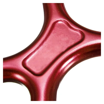 Rappel equipo de Escalada en Roca de Aseguramiento Descendente Figura de 8 de Aluminio 35kn/7500Lb Rojo