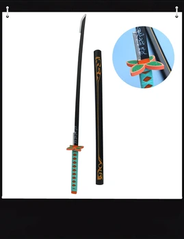 104cm(41inch) Kimetsu no Yaiba Espada de Demon Slayer Kochou Shinobu Cosplay Espada de Juego de Rol de Anime Ninja Cuchillo de la PU