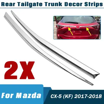 Autoleader 2pcs/set Tronco Tiras de Cromo en la puerta Trasera Adornos de Decoración Para Mazda CX5 KF 2017 2018