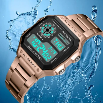 SYNOKE los Hombres de Negocios de 50M Impermeable de Acero Inoxidable Digital de los relojes de Pulsera de la Marca Superior de Lujo para Hombre Reloj Relogio Masculino Reloj