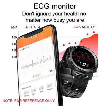 Timewolf Ecg Smartwatch 2020 IP68 Impermeable Reloj Inteligente de los Hombres Reloj Inteligente Reloj Inteligente Para teléfonos Android Iphone IOS Huawei