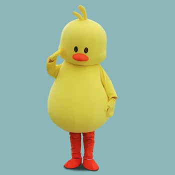 Caliente Pato Amarillo Traje de la Mascota de dibujos animados Lindo Cosplay Personalizado Pato Cosplay Trajes de Tamaño Adulto mascotte de Navidad Trajes de Fiesta