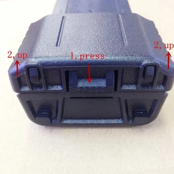 Extendido 6xAA batería caso de cáscara de la caja para baofeng BF-UV5R,5RE,5RB,TYT TH-F8,TONFA TF-UV985 etc walkie talkie