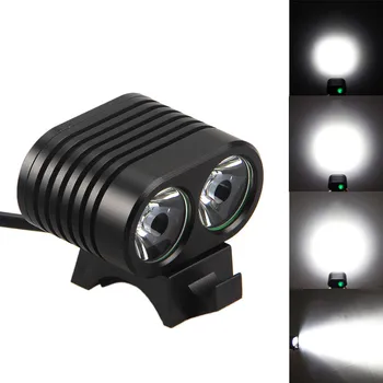 8000 Lúmenes 2x XM-L2 Luz de la Bicicleta Recargable USB Frontal Luz de la Bici de la prenda Impermeable LED de los Faros los Faros Accesorios de Moto