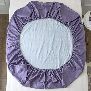 Impermeable y transpirable algodón de la hoja de cama sábana de la cama cubierta de sábanas de seda cubre Colchón 120/140/150/160/180x200cm