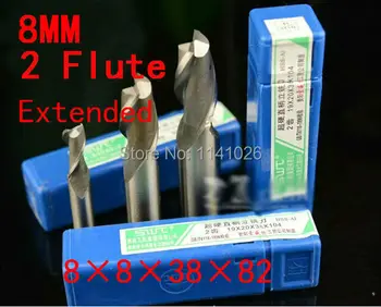 5pcs /set 8mm dos 2 Flauta HSS y Extendida de Aluminio Final Fresa CNC Poco Maquinaria de Fresado herramientas herramientas de Corte.Torno De La Herramienta
