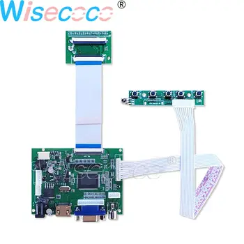 Wisecoco 6.2 Pulgadas de Pantalla LCD HSD062IDW1-A00 A01 A02 800*480 Ultra Gran Panel de 60 pines con TTL a HDMI VGA Controlador de la Junta de