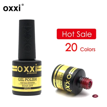 OXXI Arte de Uñas Semi-permanente Led UV Gel de Barniz 8ml Brillante Híbrido de Gel de Color de la Laca de Uñas de Manicura de Goma de la Capa de Base y Tops