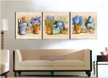Todavía Vida de la Flor 3 Piezas Decorativas Pinturas de Arte de la Pared de Impresión de Foto Lienzo de Pintura Cartel para la Sala de estar No Enmarcado