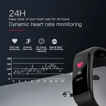 2020 Nuevo Reloj Inteligente De Pulsera Impermeable De Color De La Pantalla De La Pulsera De La Frecuencia Cardíaca Presión Arterial Monitor De Actividad De Fitness Tracker Banda