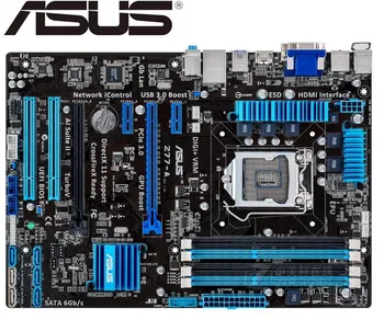 Asus Z77-Un Escritorio utilizado Placa base LGA 1155 DDR3 USB2.0 USB3.0 32GB Para I3 I5 I7 22/32 nm Z77 usado de escritorio de la placa base las VENTAS de PC