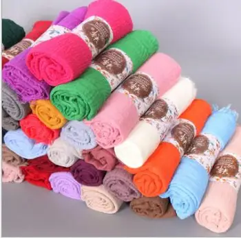 El algodón y el cáñamo multi color de la bufanda para las mujeres