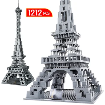 Ciudad Famosa Arquitectura De La Torre Eiffel Ladrillos Arquitectura Horizonte De La Colección París Creador Del Modelo De Bloques De Construcción De Juguetes Para Los Niños