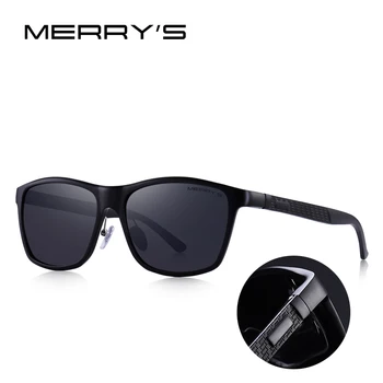 MERRY Hombres Clásicos HD Polarizadas de Conducción de la Aleación de Aluminio de las Gafas de sol UV400 Tonos Protección S8360