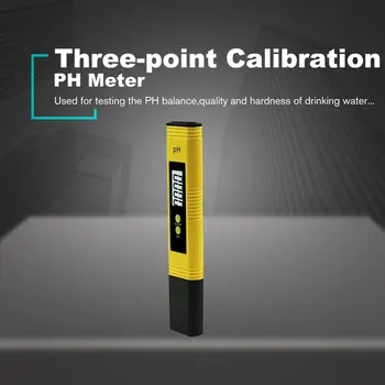Medidor de PH Medidor de Acidez de la Pluma de Probador de la Exactitud De 0,01 Calibración Automática Anti-skid LCD Digital de la Rentabilidad de Agua PH Tester