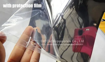 De alta elástico, flexible Impermeable con protección UV rojo de Cromo Espejo Envoltura de Vinilo Hoja de Película de Rollo de etiqueta Engomada del Coche Decal Hoja