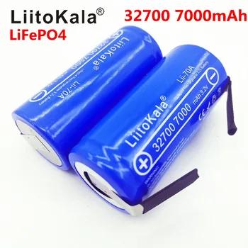 LiitoKala Lii-70A 32700 lifepo4 3.2 v 7000mah 33A 55A de la soldadura de la tira para destornillador de batería eléctrica de la bici powered+Níquel hojas