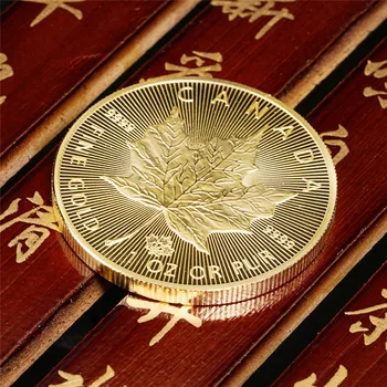 2020 Canadá Monedas de Oro de la Hoja de Arce de la Commonwealth de la Reina de la Moneda Conmemorativa de Recoger Regalo Token de envío de la Gota de Gente de Arte