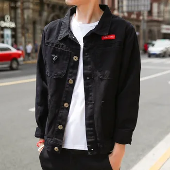 Mayorista de 2020 Camuflaje chaqueta de mezclilla de Algodón suelto de color caqui de adolescentes de los hombres coreanos de los estudiantes bf salvaje casual utillaje chaqueta de Mezclilla