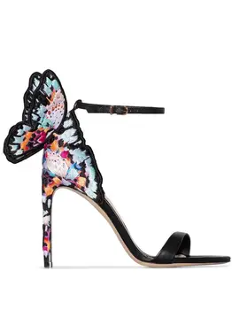 Nuevo Diseño de Alta Calidad de las Mujeres de la Mariposa de zapatos de Tacón Alto Sandalias de Exquisita hermosos Zapatos de Ala Femenina de Banquetes Paty Zapatos de Vestir
