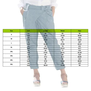 2020 de la Moda Lápiz Pantalones Mujer Pantalones Casual Elástico de la Cintura del Pantalon Casual con Cinturón Talla Plus Sólido de Encaje Hasta el Nabo de 5XL