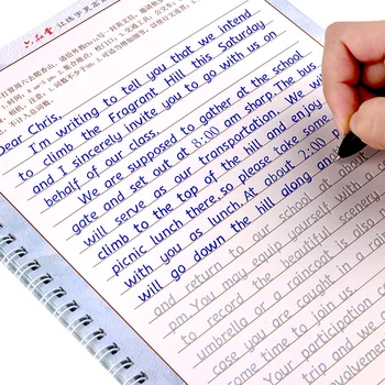 3pcs Hengshui Escrito en inglés cuaderno de Caligrafía para niños Adultos Niños Ejercicios de Caligrafía Práctica de Libro libros