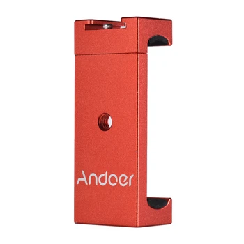 Andoer Teléfono Trípode Adaptador de Montaje en Soporte de Clip de soporte con Zapata para accesorios para iPhone X 8 7 6 6 5 plus para Samsung Smartphone de Sony