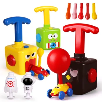 Los juguetes para los Niños Regalo de Rompecabezas de la Diversión de Inercia de Automóvil de Poder Globo Inercial Poder Globo de Coches de Juguete Ciencias de la Educación Experimento de Juguete