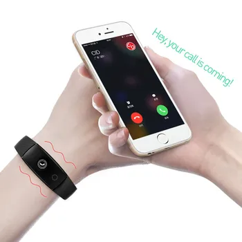 LUOKA Bluetooth Smart Pulsera con Monitor de Ritmo Cardíaco de la Pulsera de Fitness para Android iOS Inteligente de pulsera PK Xiaomi Miband2