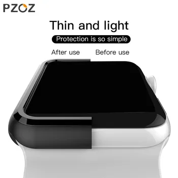 PZOZ PC funda Para Apple Watch 42mm 38mm iwatch Serie 3 2 4Protective Caso Protector de la pantalla de shell Para el iwatch serie 4 2 3