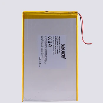 Gran capacidad de 3.7 V de la tableta de la batería 8000mAh cada marca de la tableta universal de baterías de litio recargables 35100160 3699160 30100160