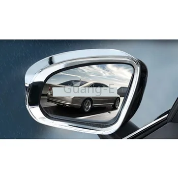 Posterior del coche Retrovisor Espejo de Cristal Marco embellecedor protector de Lluvia Visera Sombra ABS Cromado 2pcs Para VOLVO XC40 2018 2019 2020